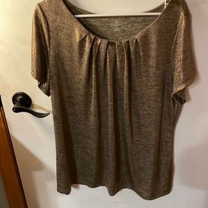 Worthington Gold Lame dressy blouse
